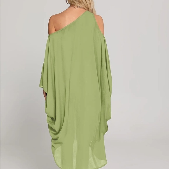 NEW One Shoulder Cover Up/Shirt - Picture 2 of 5